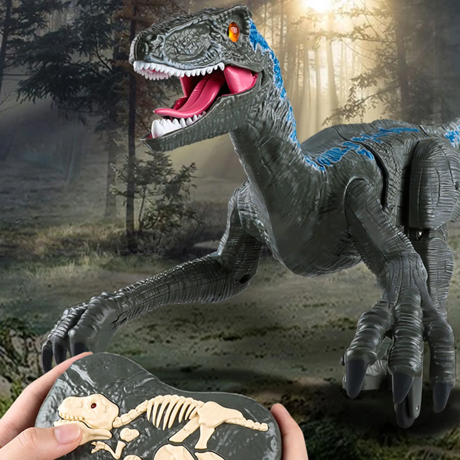 

2.4G RC Dinosaur Raptor Jurassic Remote Control Velociraptor Toy Electric Walking Dino Dragon Toys For Childrens Birthday Gifts