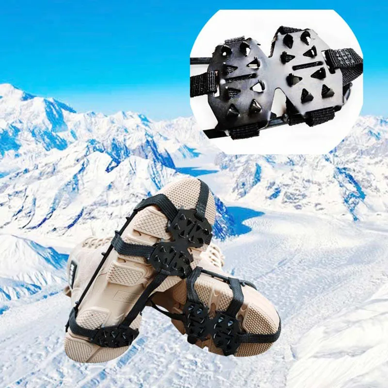 

Outdoor 24-teeth Shoe Claw Crampons Ices Snow Anti-Slip Shoe Grip Spike