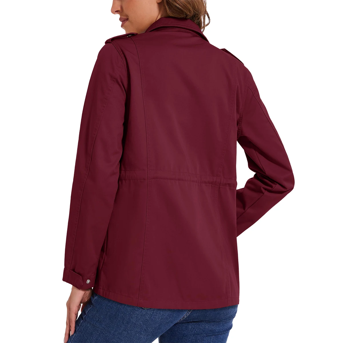 Женская Ветровка MAGCOMSEN Повседневный Анорак С Завязкой На Талии Застежка-молния 4