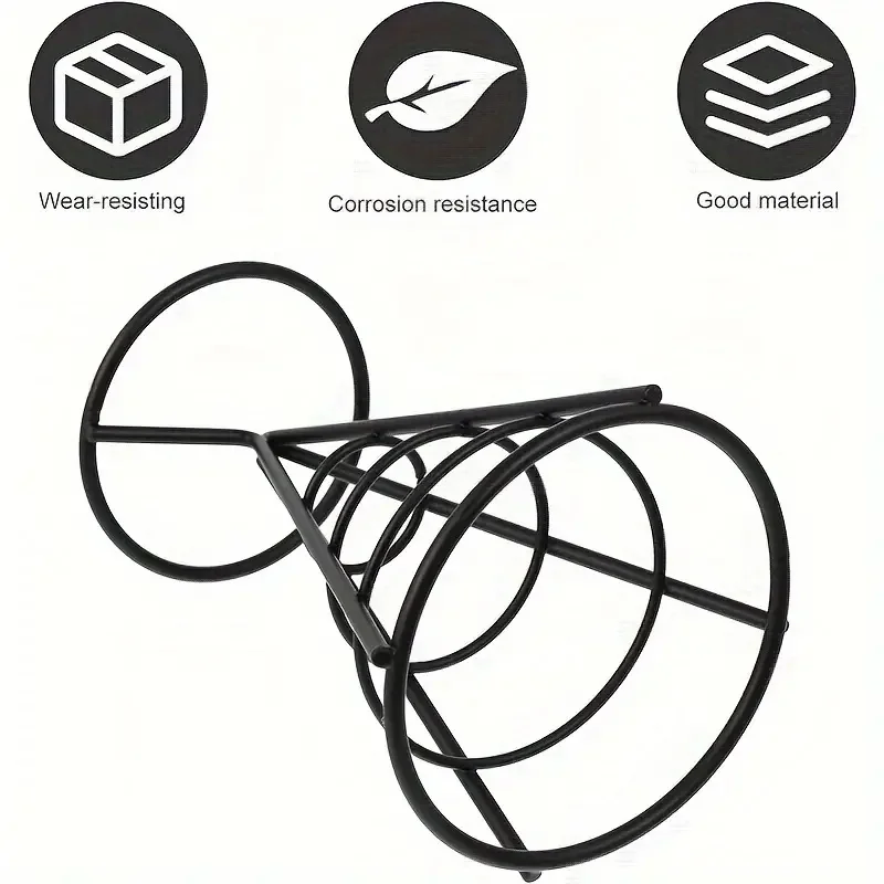 Черная Железная конусная подставка для рыбы и чипсов 1 шт.