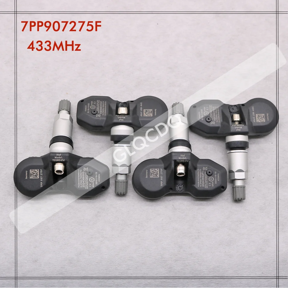 Датчик давления в шинах автомобиля TPMS 7PP907275F, 4 шт., для audi A4, B7, B8, A6, C6, A8, D4, Q7, R8, RS4, S4, S6, Porsche, для vw Touareg