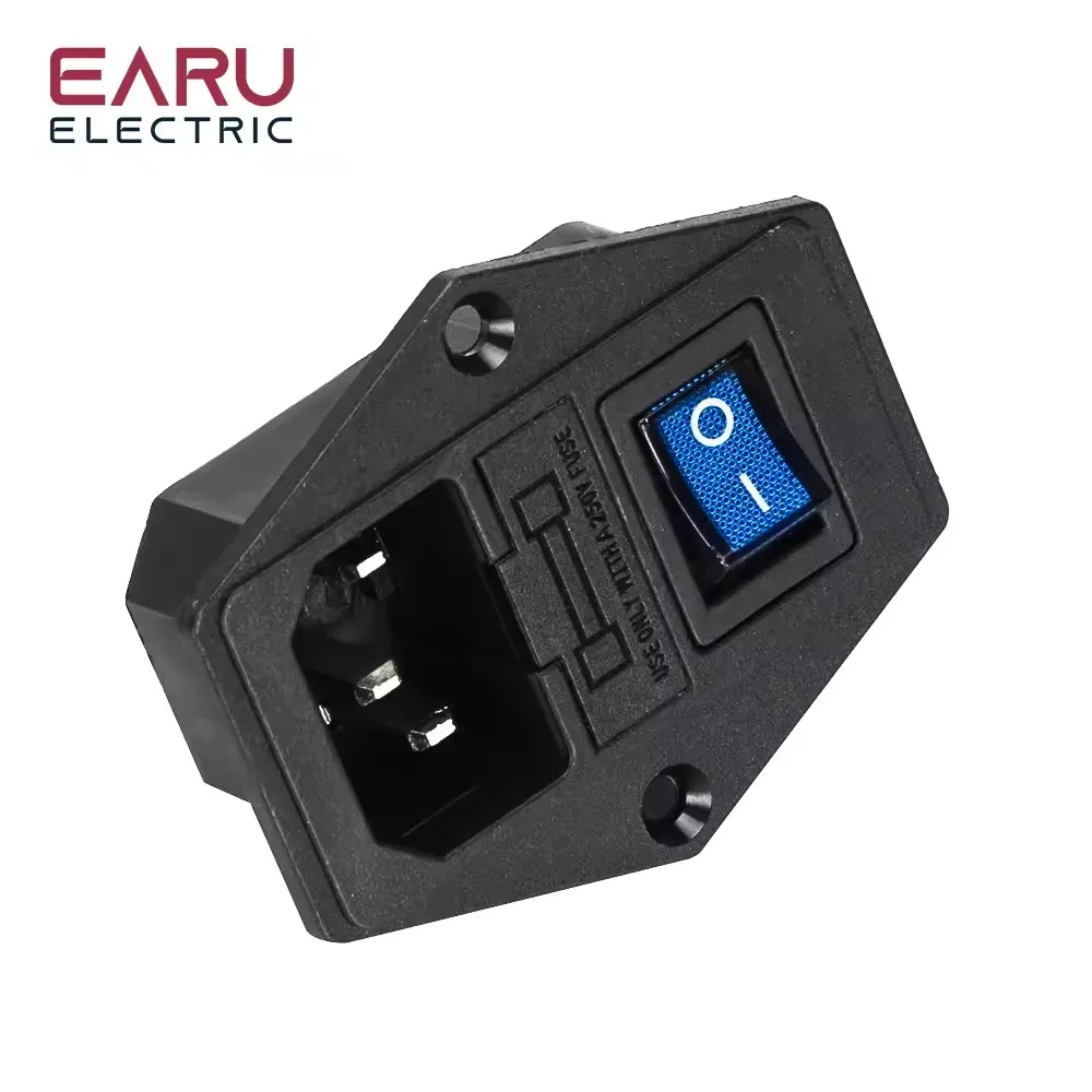 

EARUELECTRIC 3-контактная розетка 10А 250В с предохранителем