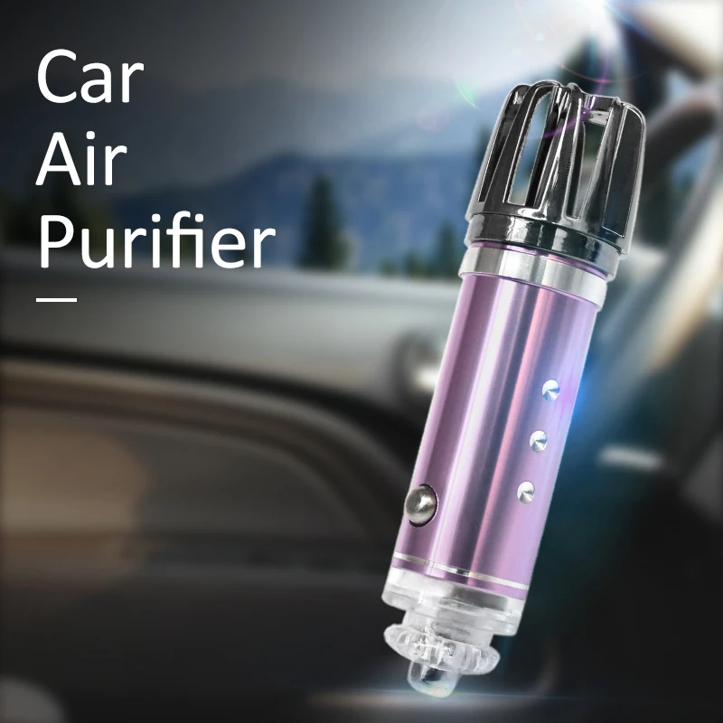 

12V Car Air Purifier Mini 12v Auto Car Fresh Air Anion Ionic Purifier Oxygen Bar Ozone Ionizer Cleaner Vehicle Air Freshener