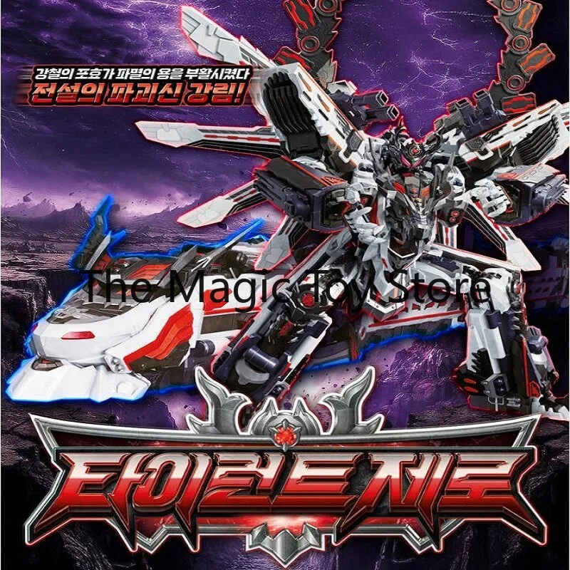 Фото Оригинальный металлический робот-трансформер Cardbot W Tyrant Zero Final Boss: комбинированный робот-поезд, коллекционная фигурка меха, модель №2
