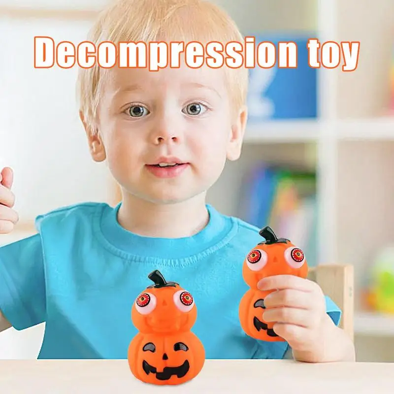 Сжимаемые игрушки на Хэллоуин забавные для глаз тыква голова призрака с