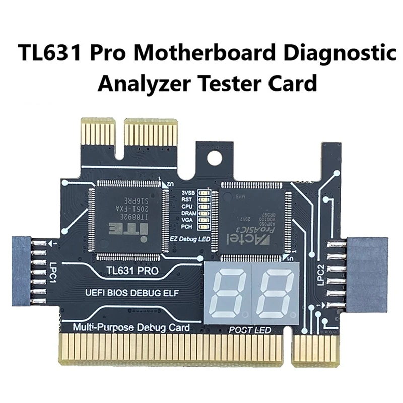 TL631 Pro LPC-DEBUG диагностическая карта PCI PCI-E Mini материнская плата многофункциональный