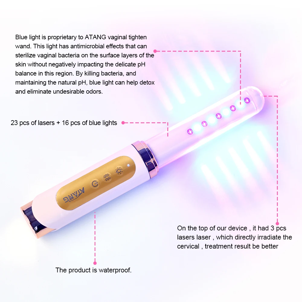 

Gynecological disease anti bacterial of New Invention Vaginal Rehabilitation Led Therapy device Amazon best choice