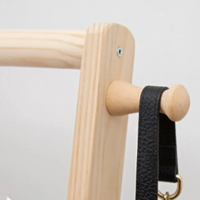 Деревянные садовые вешалки для пальто открытый минималистичный стеллаж