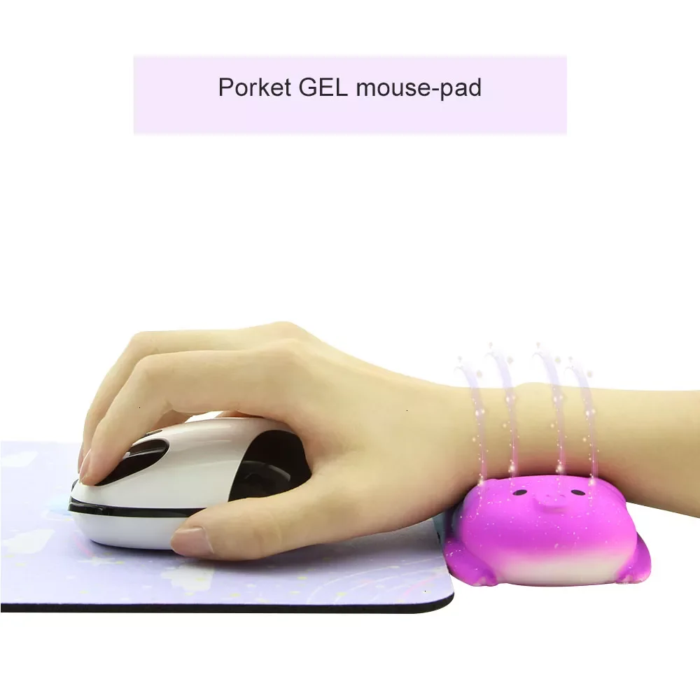 

Cute Cartoon Ergonomic Mouse Pad Non-slip Streamline Wrist Rest Support Mat Computer Mousepad For Office Gaming Accessions