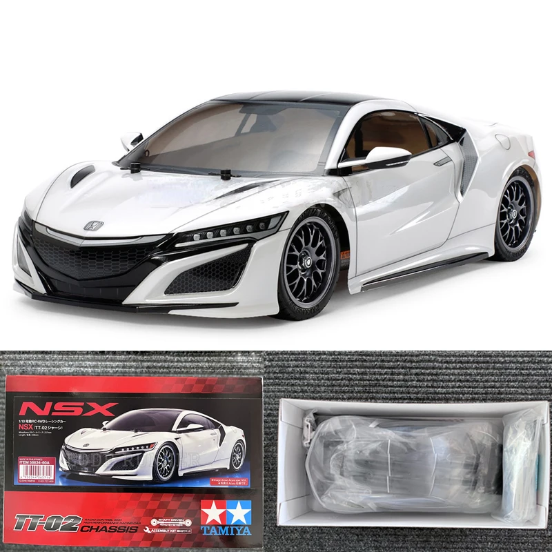

Tamiya Remote Control Electric Room Series 1/10 RC Car Rally Car NSX TT02 58634 KIT Toy Model