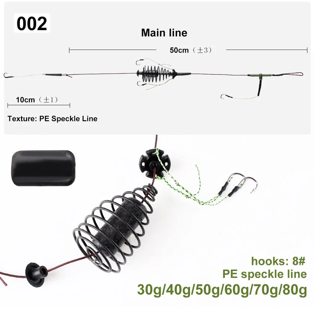 Корзина для рыболовной приманки Feeder Sinker String Hook Get Ready to Catch Big Carp с наший группой