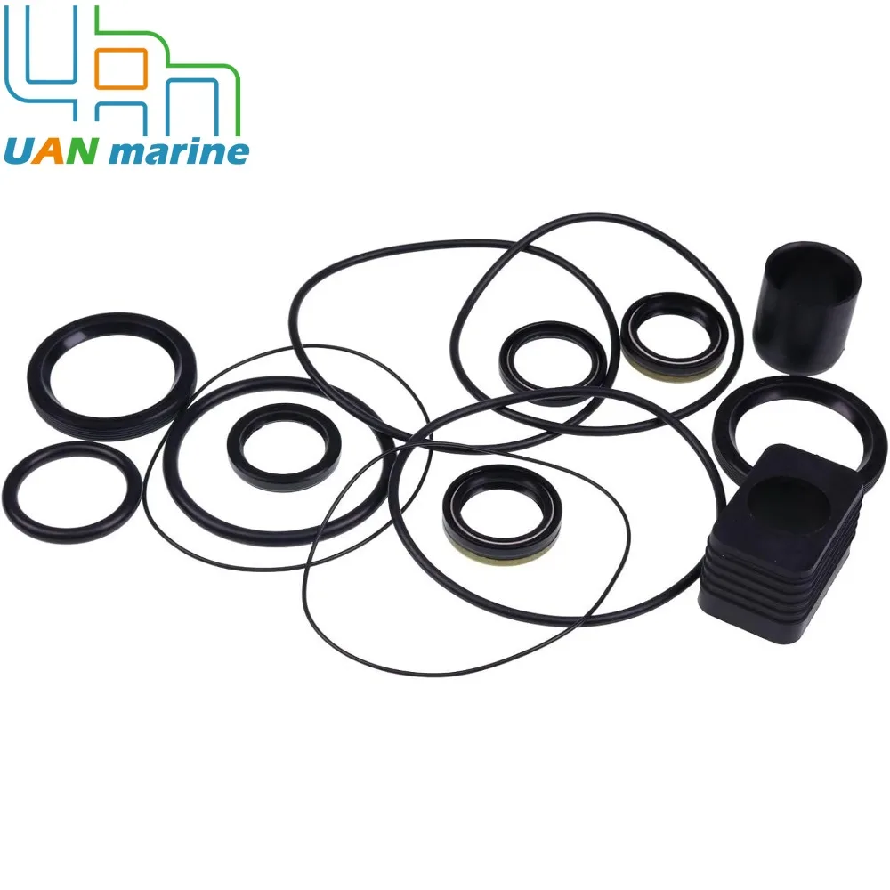 Комплект уплотнений нижнего блока передач лодочного двигателя 3856002 Для