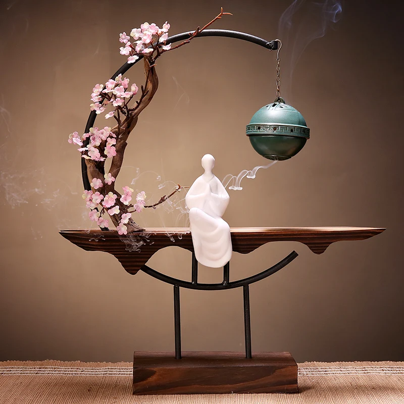 

Backflow Zen Incense Burner Waterfall Diffuser Buddah Aromatherapy Aroma Stick Incense Holder Air Freshener Incenso Home Decor
