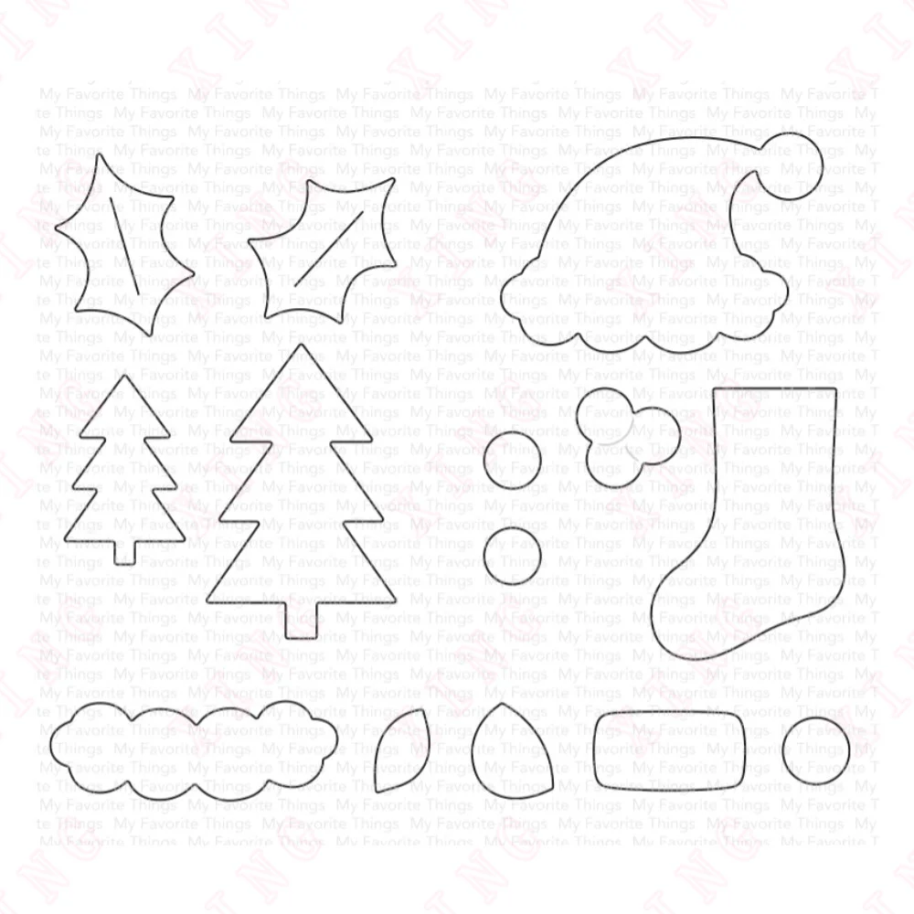 

New Scrapbook Diary Decoration Embossing Mold Diy Greeting Card Handmade Christmas Complements Stencil Arrival Metal Cutting Die