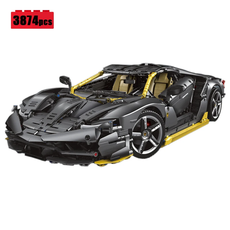 

New 3874pcs 1:8 City Supercar Car Technical Building Blocks Model MOC Racing Vehicle Bricks DIY Toys for Boys Birthday Gift Set