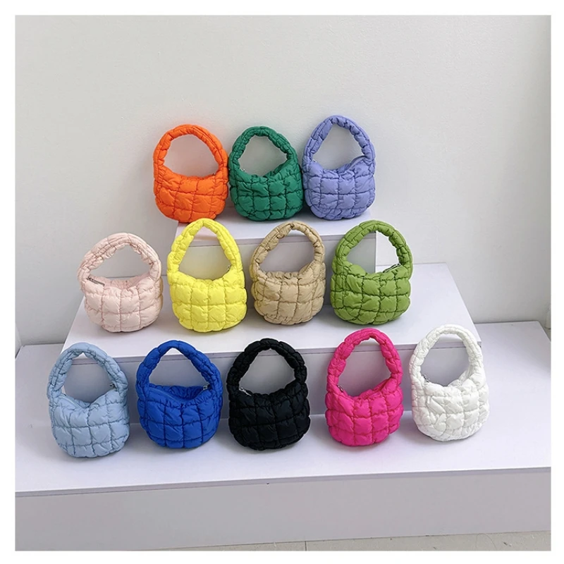 

Fashion Quilted Shoulder Bags for Women Handbag Mini Cloud Pleated Bags Puffer Dumpling Bag Luxury Tote