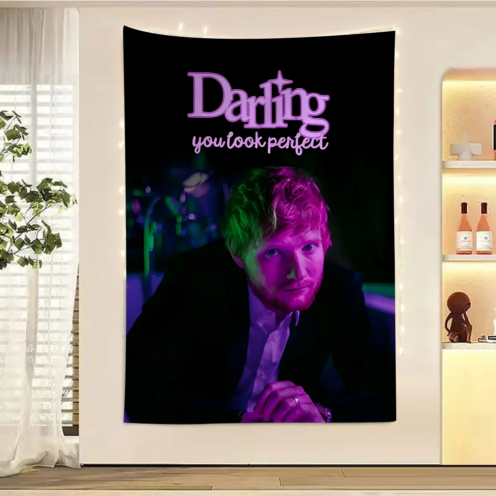 Певец E-Ed S-Sheeran Hippie настенные подвесные гобелены для гостиной дома и общежития