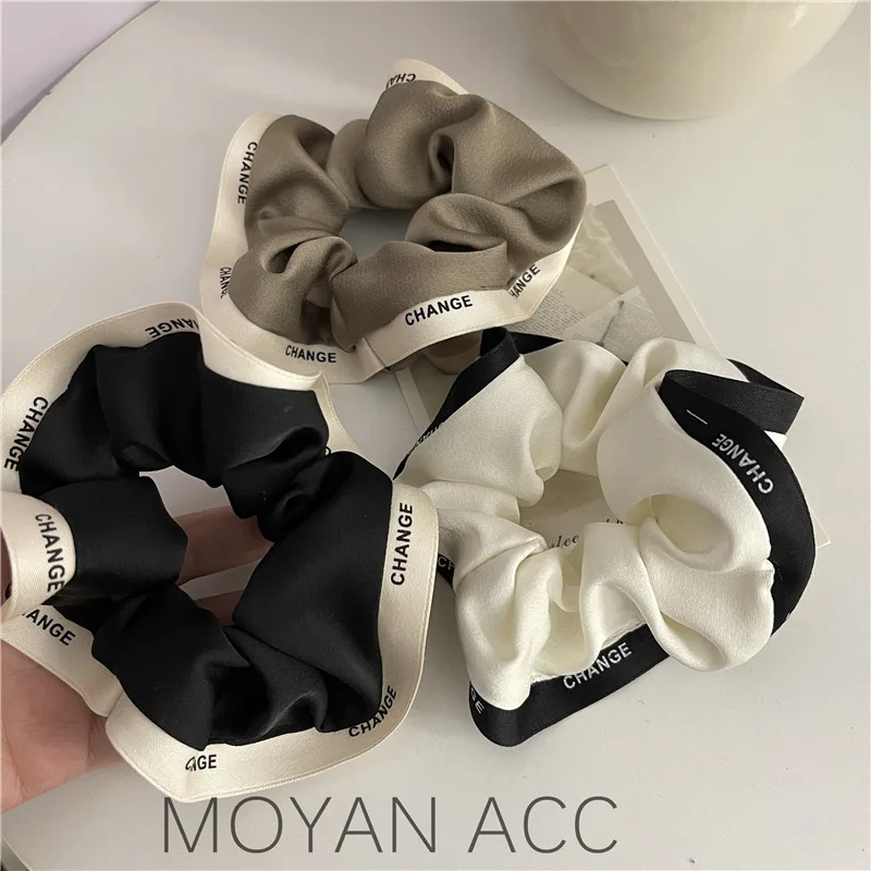 

1PCS Hair Accessories Hair Bands Hair Elastics For Women Trendy Letter Edge Hair Ring Hair Rope Rubber Band Female