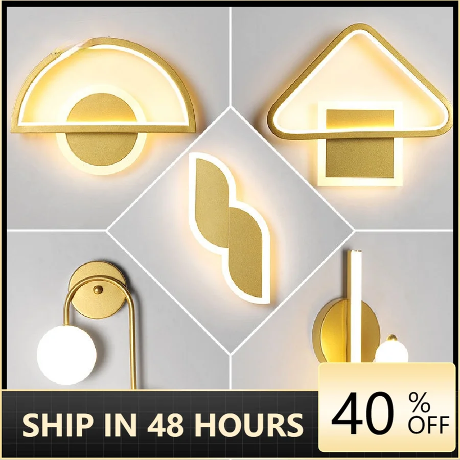 

Светодиодный светильник в современном стиле для спальни, простой современный светильник для гостиной, фон для стены, лестницы, коридора, ос...