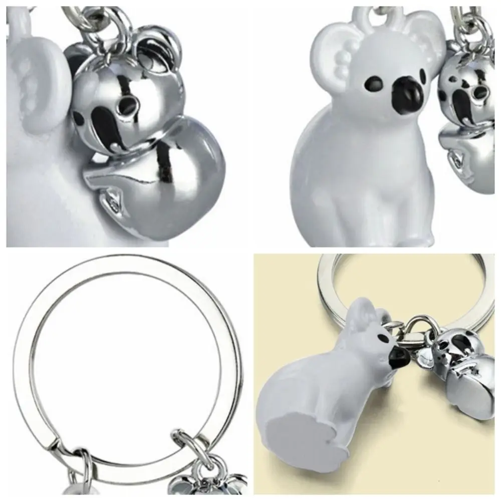 2 шт. Модный милый брелок для ключей Koala текстурированный Гладкий Декор