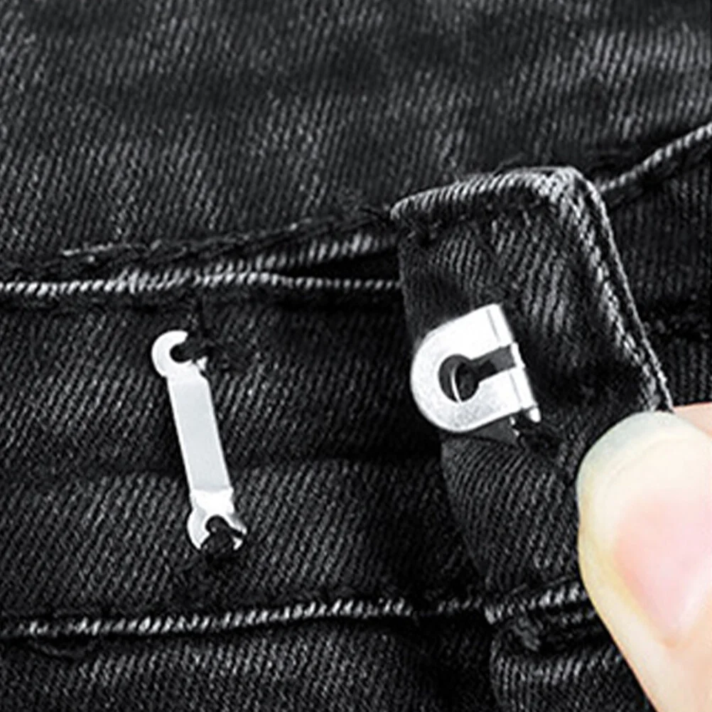

10 Sets Dresses Jackets Suite Sufficient Pant Hooks Clothes Button Adjuster Pants Sewing Snap Wrought Iron