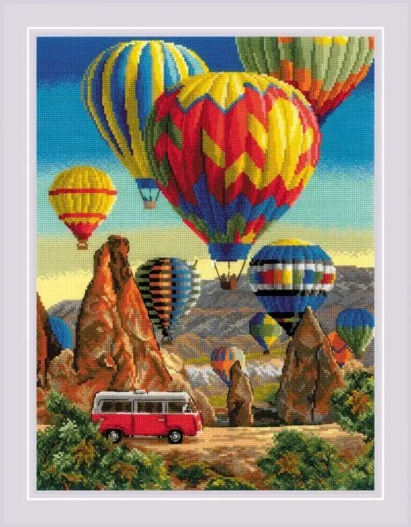 Cross stitch Handmade 14CT Counted Canvas DIY,Cross-stitch kits,Embroidery Riolis 2021 Cappadocia Music Festival 40-50