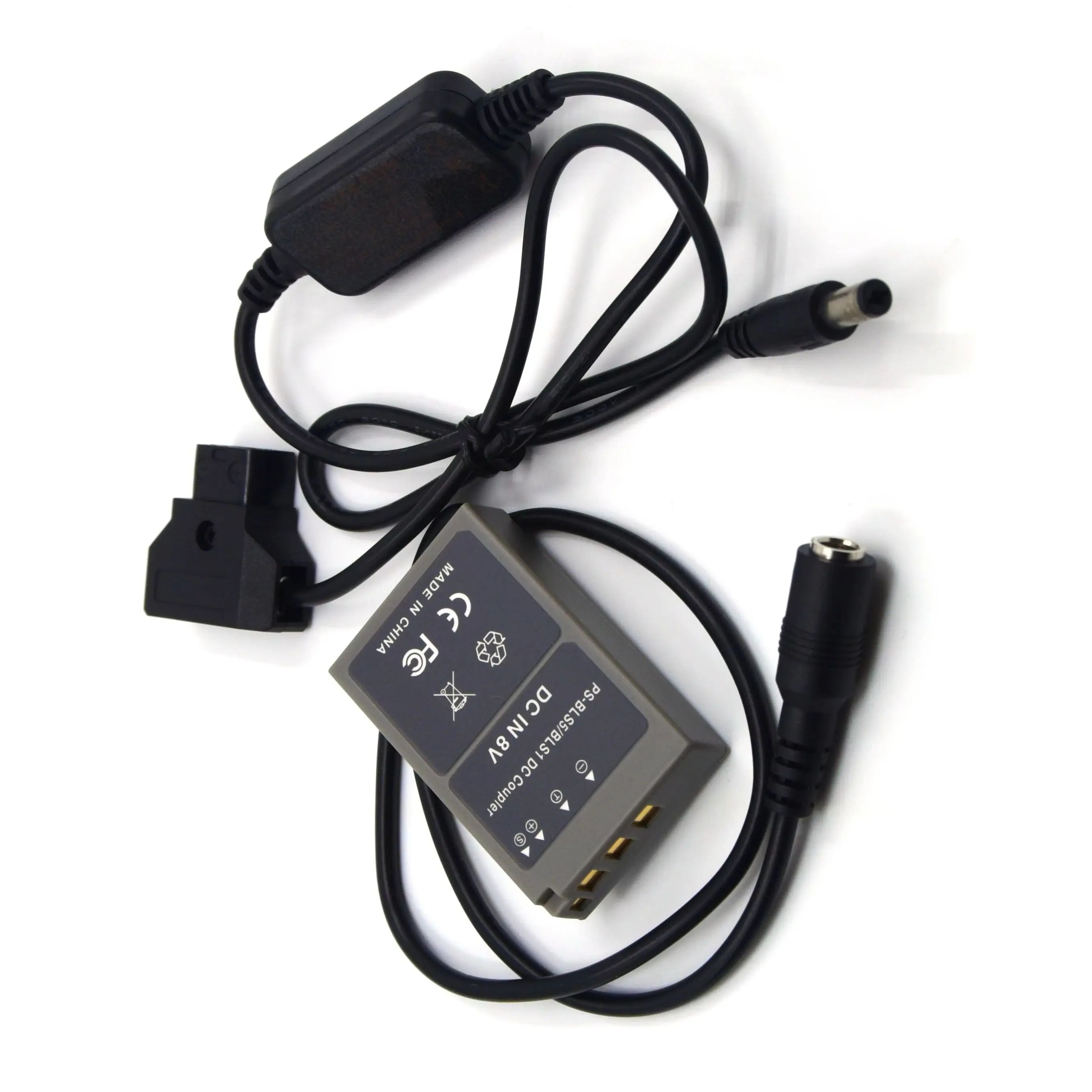 

D-Tap Power Cable PS-BLS-5 BLS5 Dummy Battery for Olympus PEN E-PL7 E-PL5 E-PM2 Stylus 1 1S OM-D E-M10 Mark II III Camera