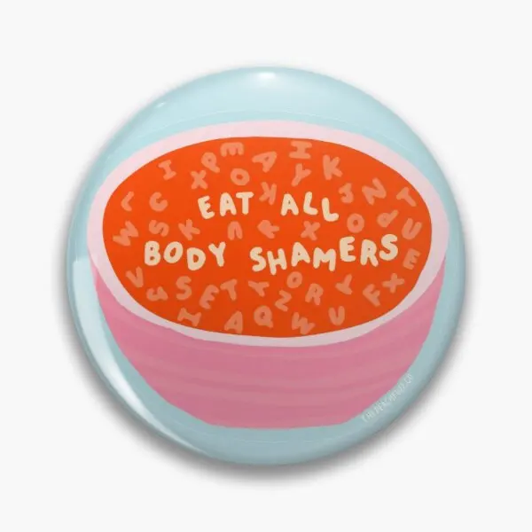 

Eat All y Shamers Alphabet Soup Mes Customizable Soft Button Pin Funny Gift Cartoon Collar Lapel Pin Hat Clothes Jewelry Cute