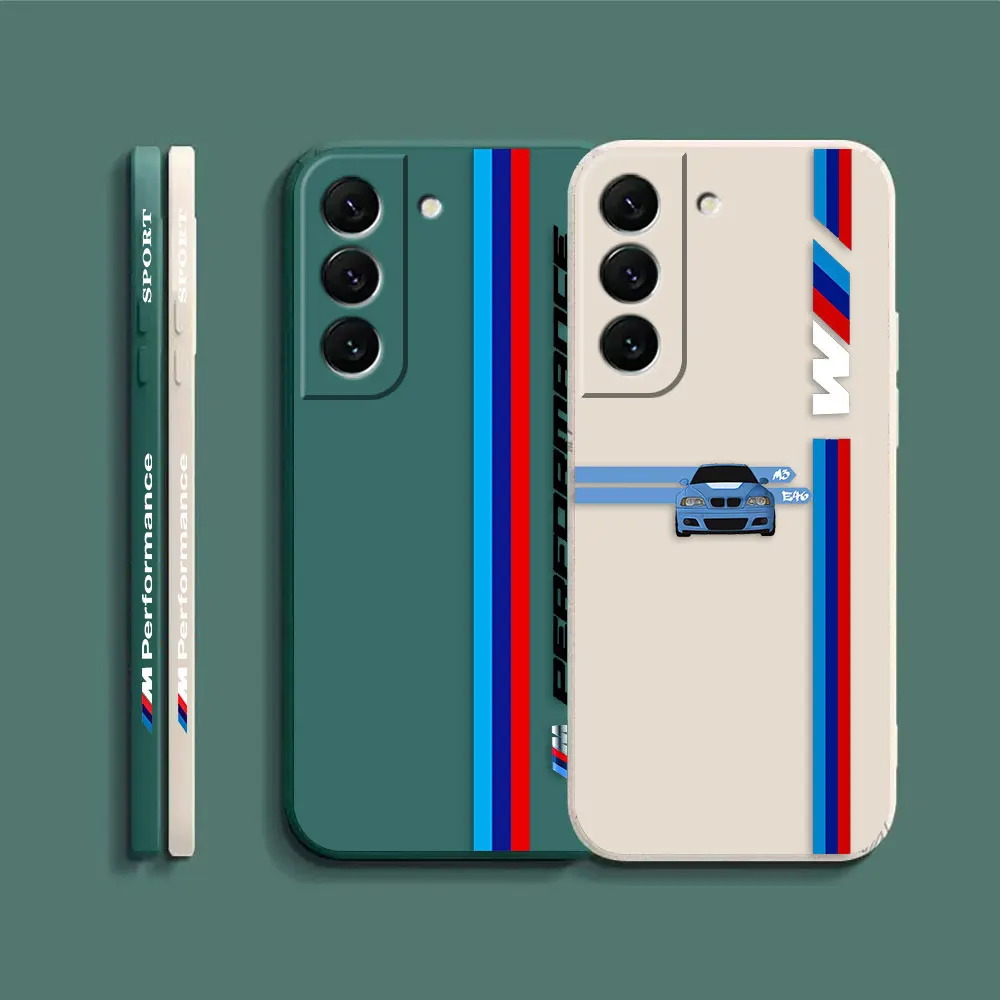 Case For Samsung Galaxy S23 S22 S21 S20 FE S11 S11E S10 S10E S30 Ultra Plus 4G 5G Case Funda Cqoue Shell Luxury M-BMW Sports Car