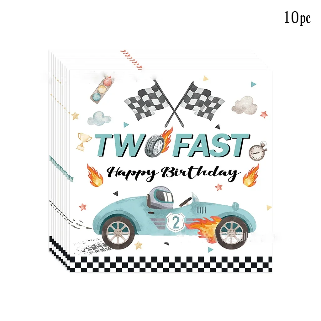 

Одноразовая посуда для детского дня рождения Blue Racing