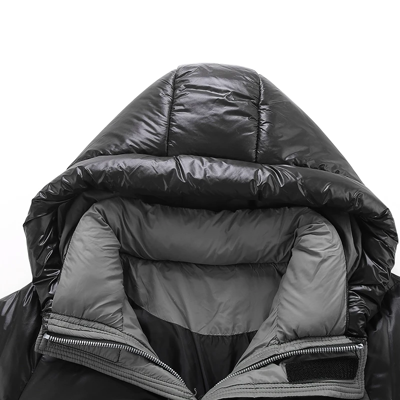 Men Down Jackets 2022 Winter Brand New Casual Warm Thick Hooded Parka Fashion Casual Down Coats Mens Windproof Parkas M-5XL