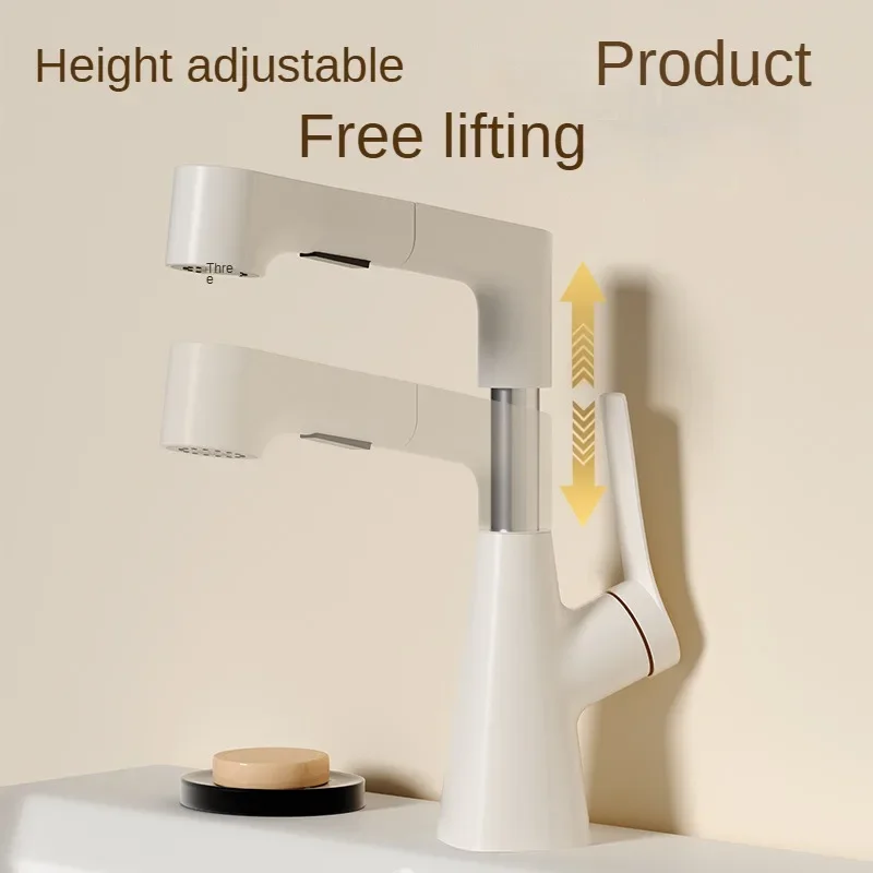 Искусственный смеситель для раковины в ванной комнате с выдвижной функцией