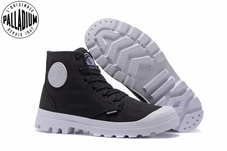 

PALLADIUM PAMPA HI ORIGINALE TC Sneakers black and white Classic Canvas Shoe Ankle Boots Fashion Casual Shoes Size Eur 40-44