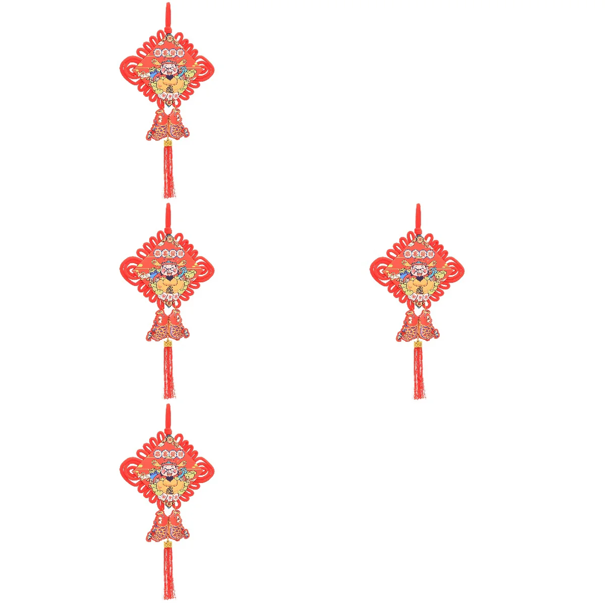 

4pcs Novel Chinese Knot Pendant New Year Pendant Housewarming Festive Pendant