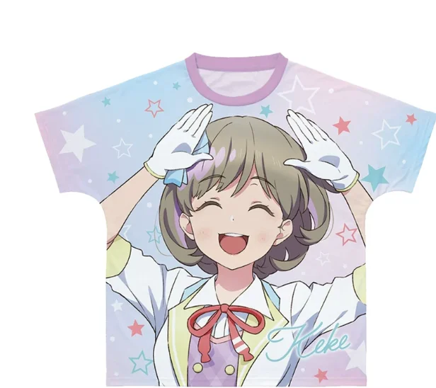Фото Японская аниме-футболка LoveLive Superstar Liella с коротким рукавом, летняя, для косплея, свободного кроя, для студентов, XT №1