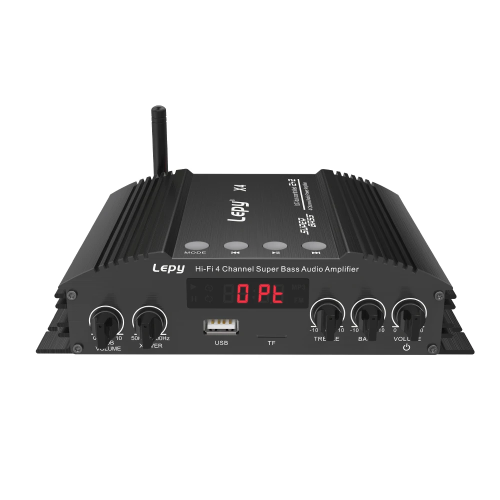 Lepy X4 Hifi 4-канальный Усилитель Bluetooth 5,0, Оптоволоконный Коаксиальный Вход 2,1, Усилитель Звука, Двойной Выход Сабвуфера (art.: 3920ca418e233) - 3920ca418e233
