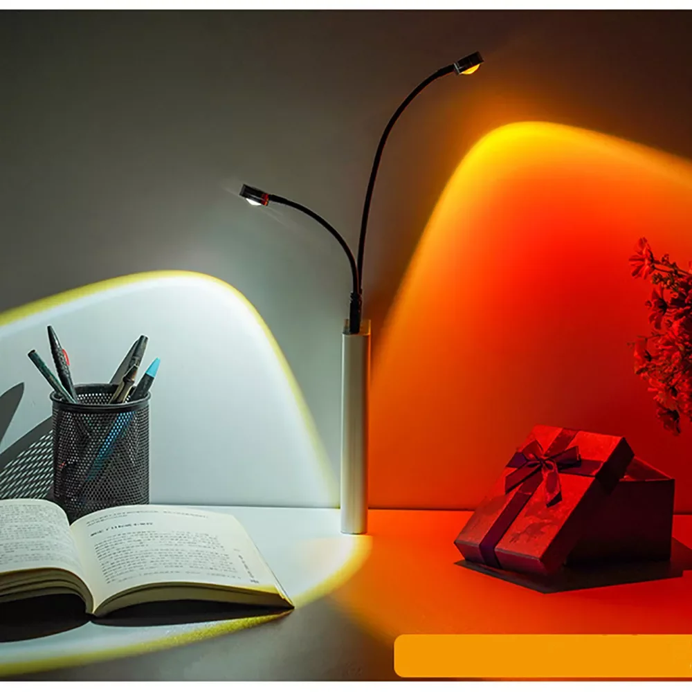 

Rainbow Sunset Light Led Projector Night Light Living Room Bar Cafe Shop Wall Decor Lighting Photography