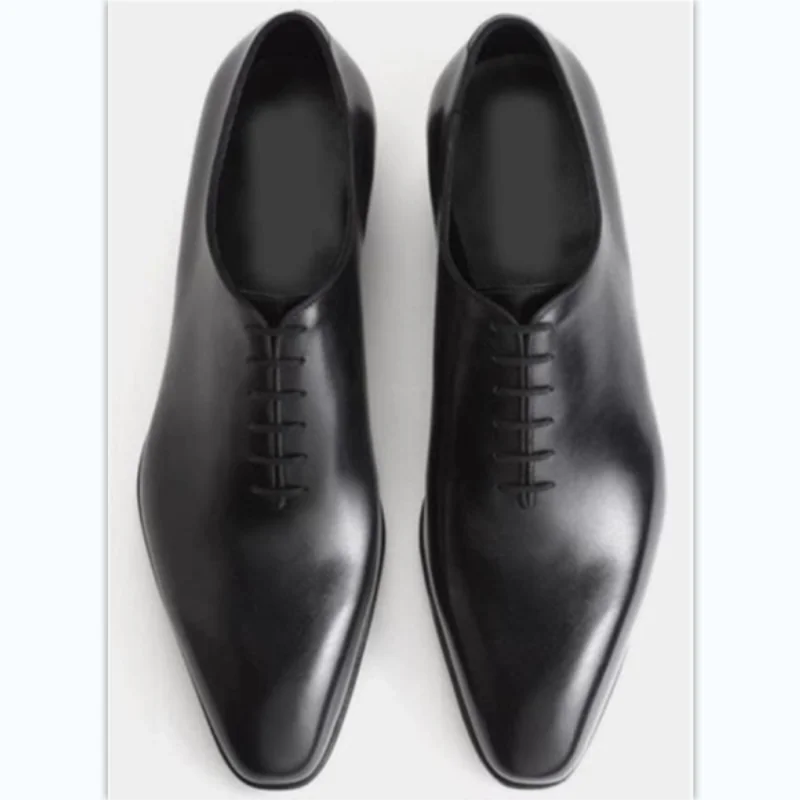 

Туфли-оксфорды из ПУ кожи, черные классические повседневные туфли на шнуровке для деловых встреч, вечеринок, банкетов, повседневные классич...