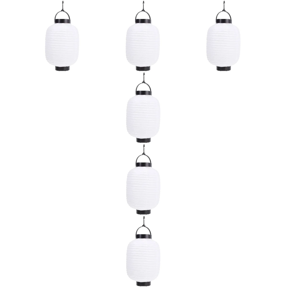 

6 Pc Winter Melon Lantern DIY Painting Party Paper Lamp Decorative Festival Hanging