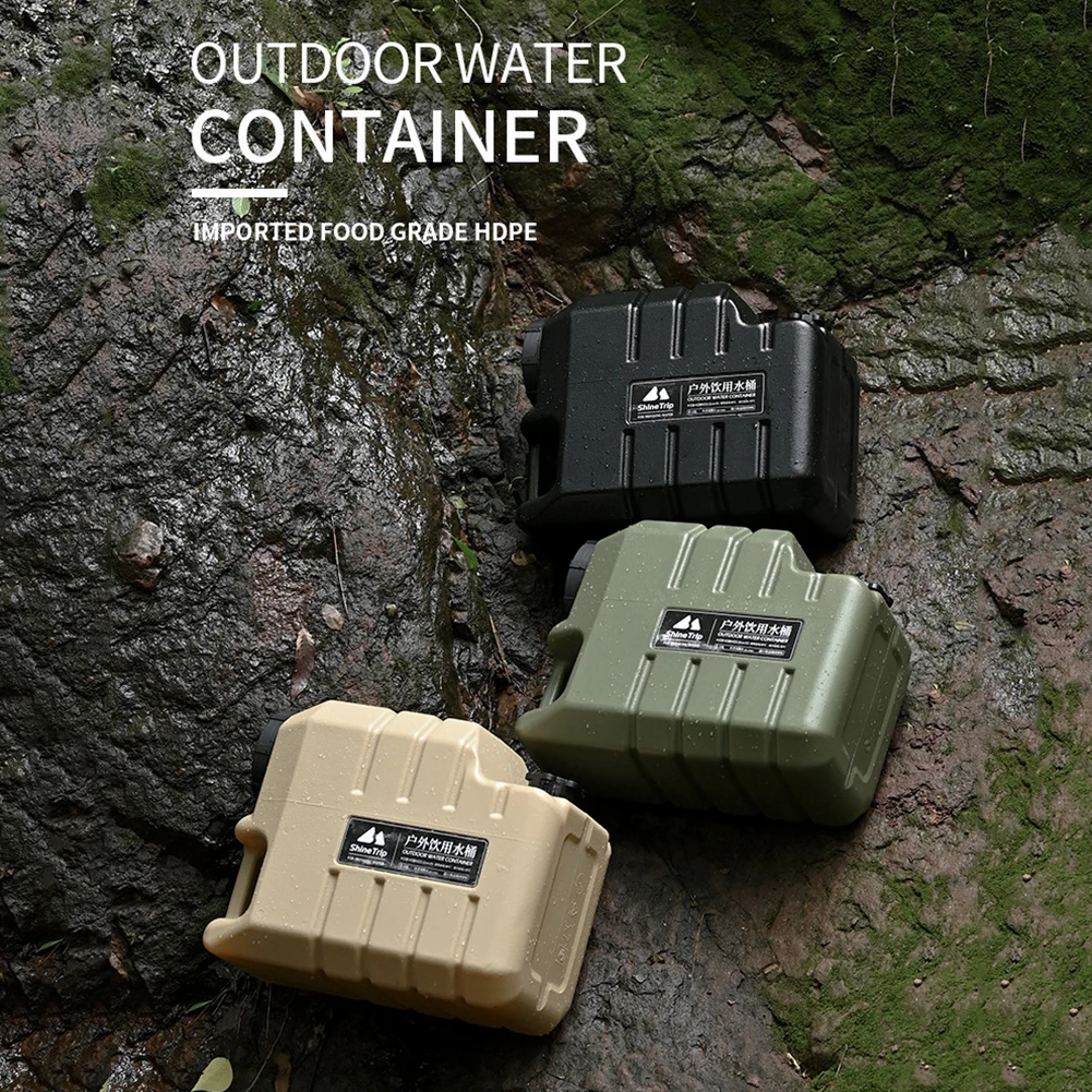 

Shinetrip 15l Camping Water Bucket Large Capacity Water Storage Containers with Faucet Portable for Car Picnic Bbq
