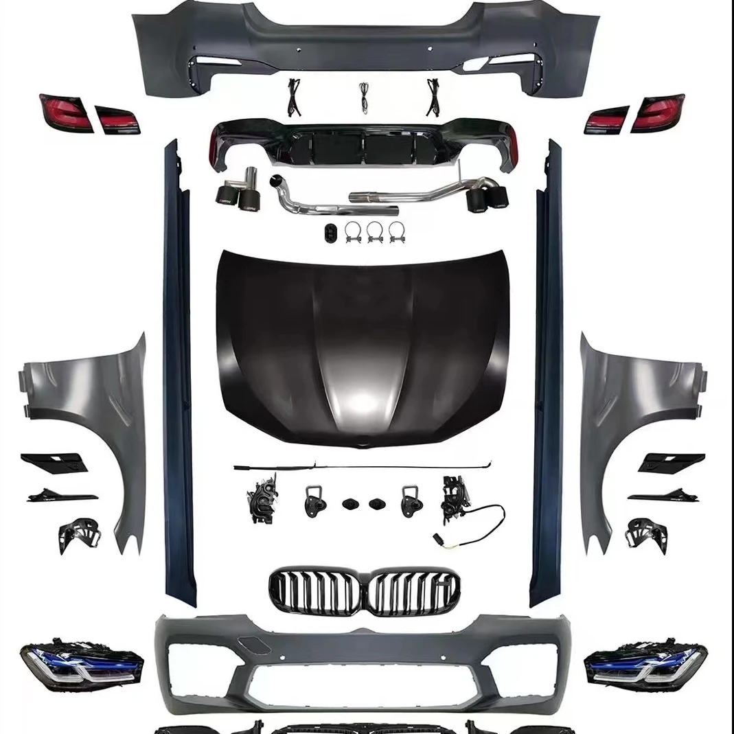 

Car Bumper PP Plastic full body kit with head lamp F10 11-18 upgrade to 22+ M5 for 5-SERIES