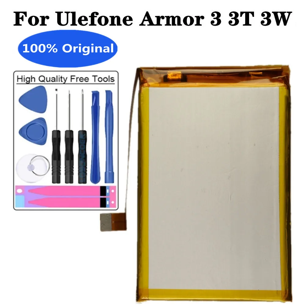 

New 100% Original Battery For Ulefone Armor 3 3T 3W Armor3 Armor3T Armor3W 10300mAh Phone High Quality Battery Bateria + Tools