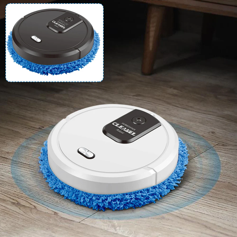 

Hot Selling Rechargeable Floor Machine Wet Dry Scrubbing Humidifying Automatic Cleaning USB Charge 3 in 1 Smart Robot Cleaner