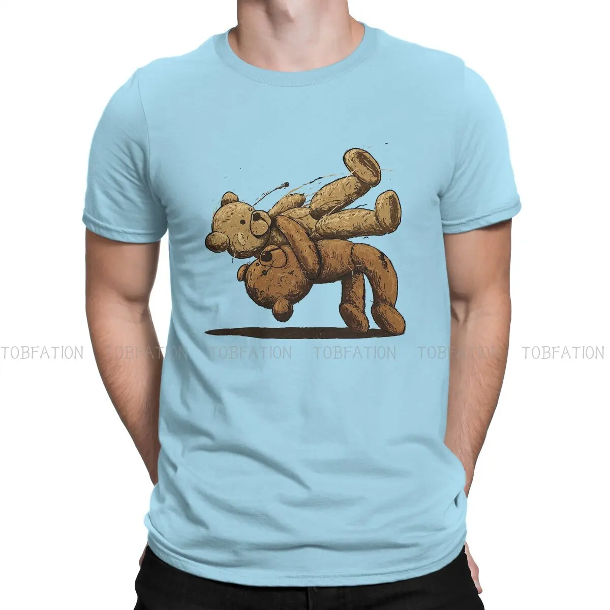

Big Hug Hipster TShirts Teddy Bear Ted Male Harajuku Pure Cotton Tops T Shirt O Neck Oversized