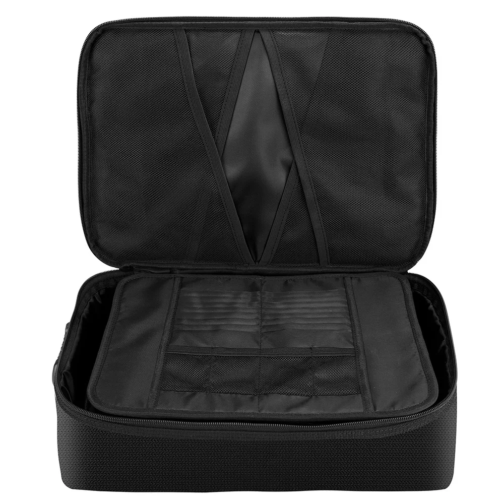 Men Travel Fireproof Briefcase Large Capacity Document Storage Bag Waterproof IPad Passport Pouch Office Business Organize Tote