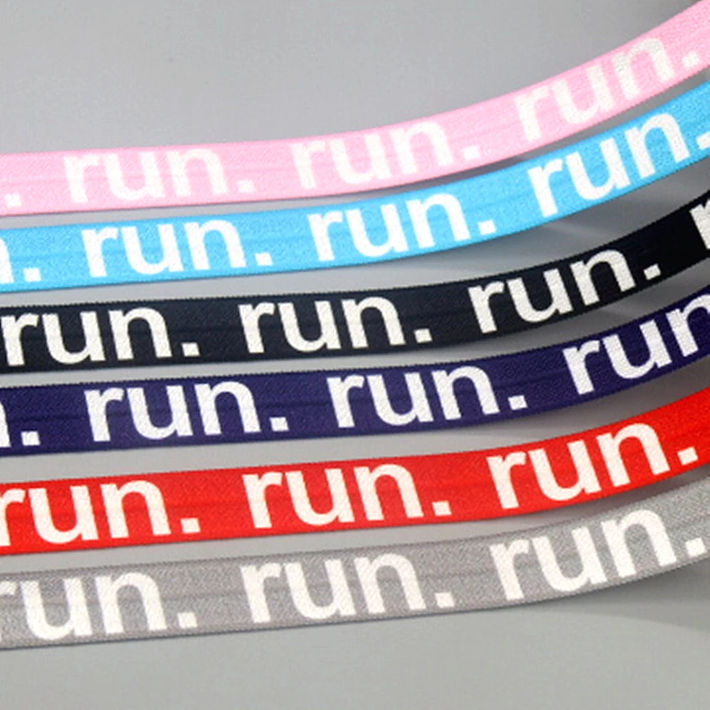 

DHK 5/8'' 50yards Run Sport Printed Fold Elastic FOE Stretch Ribbon Accessories Craft DIY Sewing S2163