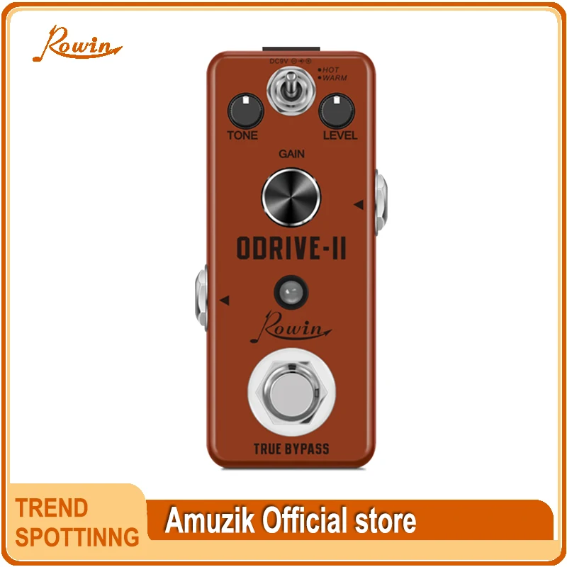 

Rowin LEF-302-B Overdrive II Tube, кричащие звуки с чипом Jcr 4558 для горячих мощных хрустящих тонов