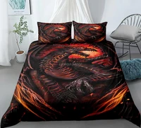 scientisfictional dragon duvet cover set colorful graffiti bed linen set bohemia comforter bedding set bedroom set queen