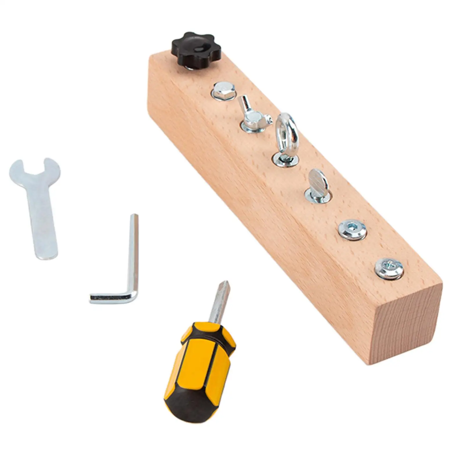 

Screwdriver Board Set Educational Basic Skills Screw Driver Activities Tools for Toddlers Montessori Board Bead Nuts Bolt Toys