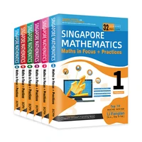 6booksset singapore mathematics textbook primary school 1 6 grademathematics teaching supplements english mathematics knowledge